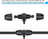 MECCANIXITY Drip Irrigation Barbed Tee 3-Way Fitting 8mm to 4mm ID Tubing for Garden Drip Tape Tubing Sprinkler System Black Pack of 20...