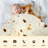 mermaker Burritos Tortilla Throw Blanket 2.0 Double Sided 47 inches for Adult and Kids, Giant Funny Realistic Food Blanket, 285 GSM Novelty Soft F...