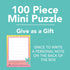 Wendy Gold New York Shaped Mini Puzzle, 100 Pieces, 8” x 9.75” – Die-Cut Jigsaw Puzzle Featuring Art by Bestselling Artist Wendy Gold – Makes a Gr...