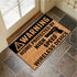 Funny Doormats Home Protected by High Speed Wireless Device Indoor Floor Welcome Mat for Entrance Way Rubber Back for Front Door Indoor Outdoor Cu...