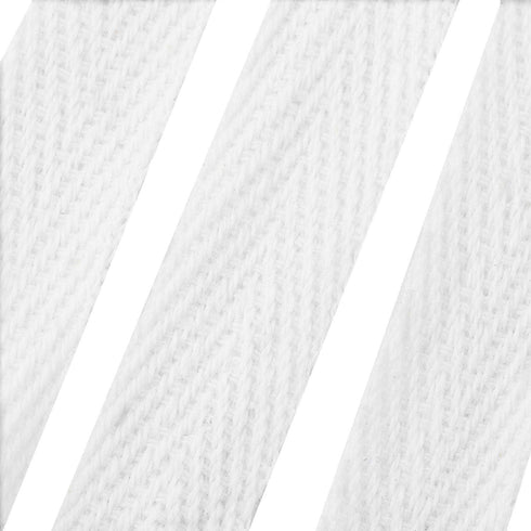 Abbaoww 50 Yards Cotton Twill Tape Ribbon 1 Inch, Soft Natural Webbing Tape Herringbone Tape for Sewing DIY Craft, White...