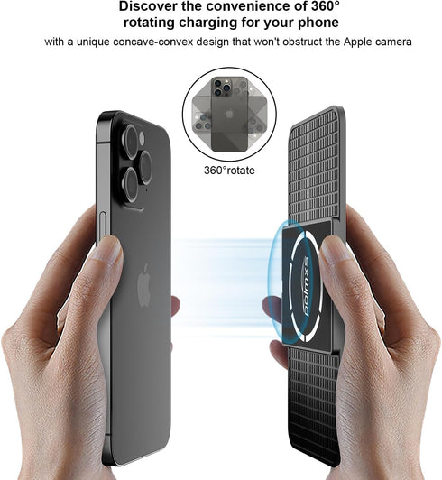 Wireless charger Magnetic Wireless car charger Charging pad Fast Wireless phone charger for car cell phone cordless charger Compatible with iphone...