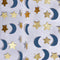 Moon and Star Garland Decorations - Navy Gold Glitter Outer Space Birthday Party Hanging Decorations for Honey Moon Wedding Engagement and Baby Sh...
