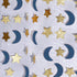 Moon and Star Garland Decorations - Navy Gold Glitter Outer Space Birthday Party Hanging Decorations for Honey Moon Wedding Engagement and Baby Sh...
