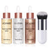 UCANBE 3 Pcs Face Body Glitter Liquid Highlighter Illuminator Dewy Drops with Makeup Brush, Makeup Sparkle Shine Luminizer Enhancer Body Shimmer T...