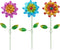 Topadorn Metal Flower Garden Stake Decor,Waterproof Flower Stick for Yard,Patio Decoration,Set of 3...