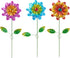 Topadorn Metal Flower Garden Stake Decor,Waterproof Flower Stick for Yard,Patio Decoration,Set of 3...
