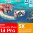 AICase Self-Check Waterproof Phone Case for iPhone 13 Pro, Underwater Touchscreen Water Proof Dustproof Snowproof Diving Phone Case Built-in Scree...