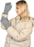 Women's Winter Warm Touch Screen Gloves Womens Thermal Cable Knit Wool Fleece Lined Glove for Cold Weather...
