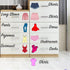 Dresser Clothing Decal Girl Dresser Labels for Bedroom Decor Drawer Organizing Stickers...