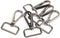 15 Pcs D Ring Swivel Lobster Claw Clasp, Push Gate Snap Hooks Trigger Clips(Gun Black, 1 inch)...