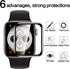 2 Pack Watch Tempered Glass Screen Protector for Apple Watch 44mm Series 6/SE/5/4 Full Coverage Bubble-Free Scratch-resistant Anti-Fingerprint Scr...