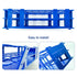 3 Packs Plastic Test Tube Rack, 40 Holes Lab Test Tube Rack Holder for 20mm Test Tubes, Blue, Detachable (40holes)...