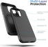 ENCASED Privacy Case Designed for iPhone 15 Pro (2023) Flexible Slim-fit Grip Cover with Anti-Spy Screen Protector, 9H Tempered Glass (Black)......