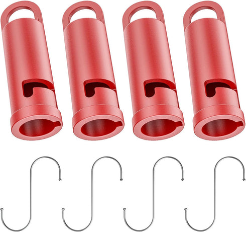 4Pack Garage Storage Hooks Attachment Compatible with Milwaukee M18 Fuel Quik-Lok, for garages, basements, backyards, cars, houses, storage rooms,...