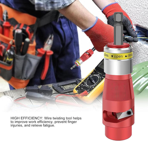 Hilitand Wire Twisting Tool Aluminum Alloy Cable Wire Stripper and Twister for Electrical Power Drill...