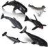 6PCS Plastic Whales Mini Ocean Animals Figurines Mini Whale Sea Animals Figures Realistic Miniature Sea Creatures Cake Topper Toy Set with Whales ...