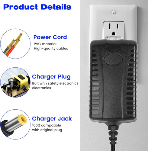 Charger for Dogtra Remote Training Collar Compatible with Dogtra 1900S 1902S 2300NCP 2500B 3500NCP 3502NCP Remote Trainer Collar for Replacement H...