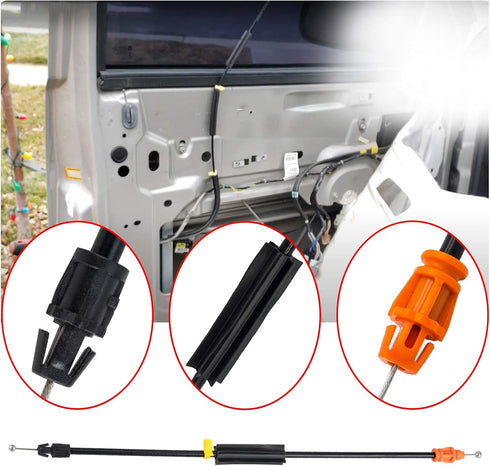 3mirrors Inside Door Handle Latch Release Cable Compatible with 2007-2014 Chevy GMC Silverado 1500 Tahoe Sierra Yukon Escalade Left/Right (31 Inch...