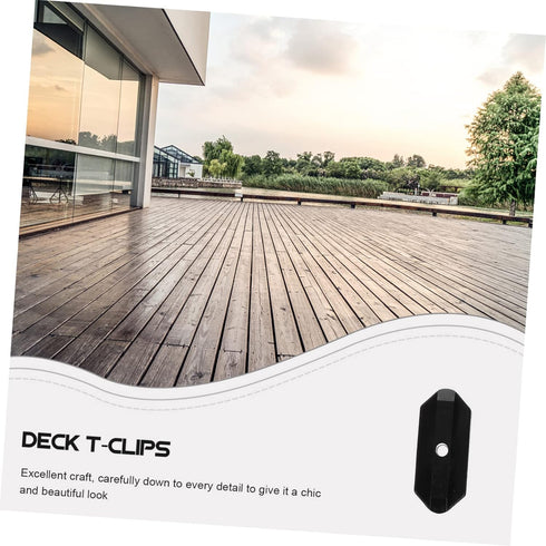 100pcs Deck Fastening Clip Decking Narrow Gap Deck Fasteners Plastic t Clips Hidden Deck Fasteners Deck Spacers Plastic Deck Clips Metal Clips and...