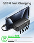 Small Portable Charger with Built-in Cables - 15W QC3.0 Fast Charing USB C Power Bank 5000mAh, Portable External Battery Pack for iPhone 15/14/13 ...