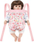 GAGAKU Baby Doll Carrier for Little Girls Baby Carrier for Dolls Reborn Baby Doll Carrier Toddlers 1-3 Years Old Babydoll Carrier - Pink Rose of S...