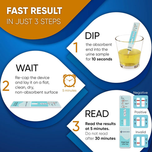 Prime Screen Alcohol ETG Urine Test 10 Pack - at Home Rapid Testing Dip Card Kit - 80 Hour Low Cut-Off 300 ng/mL - WETG-114...