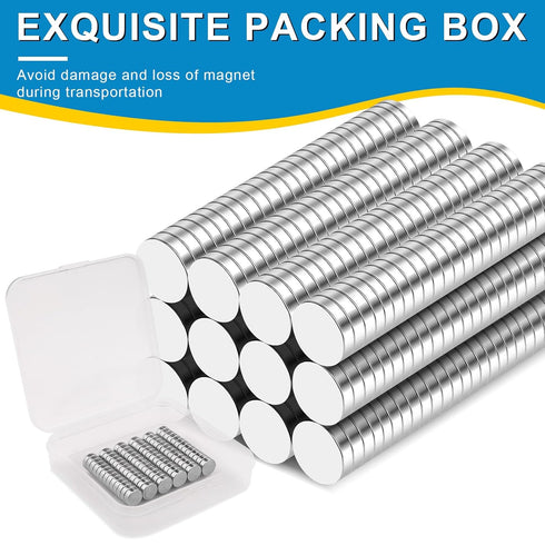 Small Magnets, 250 Pack Refrigerator Magnets 8x2mm Rare Earth Magnets Neodymium Magnets for Crafts, Whiteboard, Kitchen Cabinet......
