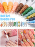 12 Color 3D Nail Art Pens Set, Kalolary Nail Point Graffiti Dotting Pen Drawing Painting Liner Brush for DIY Nail Art Beauty Adorn Manicure Tools(...