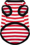 Dog Striped Shirt Happy Color Cotton Sleeveless Puppy Dog Shirts Breathable Pet Apparel Tank Top Colorful Puppy Sweatshirt Dog Clothes for Small M...