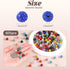 105pcs 10mm Rhinestone Beads for Crafting, Black Mixed Shiny Round Disco Ball Beads Bulk, Sparkle Crystal Clay Bead for Necklace Bracelet Earring ...
