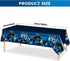 Video Game Rectangular Tablecloth, 3 Pcs Blue PE Plastic Disposable, 54'' x 108'', for Boys Gamer Birthday Party Decorations...