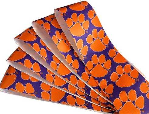 2.5" Clemson Ribbon, Licensed by Offray Ribbon - Officially Licensed (Orange - 5 Yards (15 Feet))...