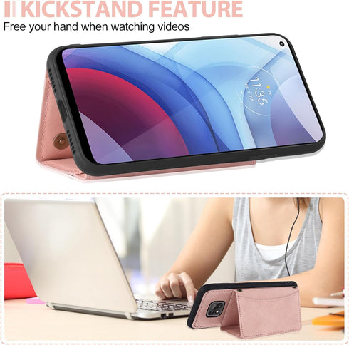 Asuwish Phone Case for Moto G Power 2021 Wallet Cover with Tempered Glass Screen Protector and PU Leather Card Holder Stand Slot Cell Accessories ...