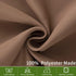 MIULEE Blackout Valance Mocha Rod Pocket Thermal Insulated Window Treatment Tiers Solid Short Curtain for Small Window Bedroom 52 x 18 Inches 1 Pa...