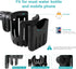 Stroller Cup Holder with Phone Holder, Bike Cup Holder, Universal 2-in-1 Cup Holder for Strollers, Wheelchair, Bike, Walker, Scooter?Gifts for Him...