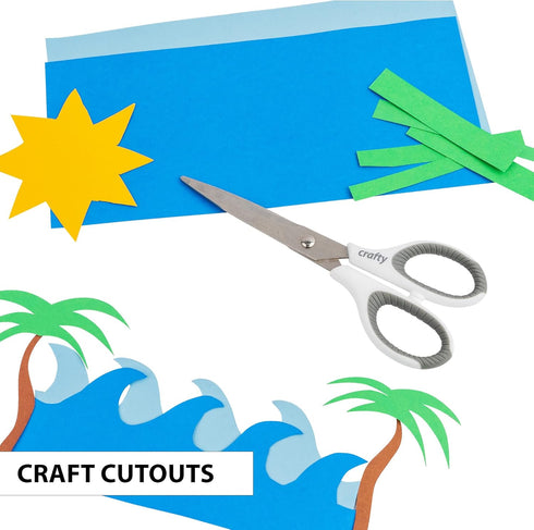 SINGER 6-1/2 inch Craft Scissors with Comfort Grip, Set of 3...
