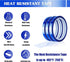 3 Pack Teflon Sheet 12 x 16" and 3 Rolls 10mm X 33m Blue Heat Tape for Sublimation,Heat Transfer Tape,Heat Resistant Tape,Thermal Tape for Heat Pr...