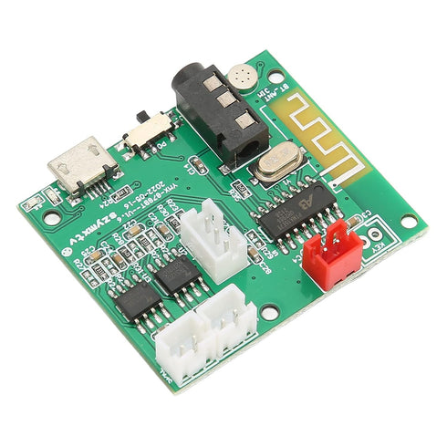 Power Amplifier Board, Stable PCB Bluetooth 5.0 3.5AUX Input 3POUT Output Digital Sound Amplifier Board Module with Power Cable and Sound Cable...