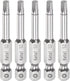5pcs S2 Square Screwdriver Bit 1/4" Hex Shank 2" Length Magnetic Screw Driver Power Tool...
