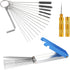 Carburetor Cleaning Kit,Torch Tip Cleaner Set,13 Cleaning Wires + 10 Cleaning Needles + 5 Nylon Brushes + 1 Pointed Pick Tool + 1 Throttle Wrench ...