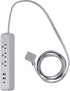 Globe Electric Designer Series 6-ft 3-Outlet USB Surge Protector Power Strip, 2x USB-A Ports, 1x USB-C Port, Right Angle Plug, Gray, 78551...