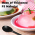 200Pcs Black Plastic Serving Spoons, LIOUCBD Disposable Soup Spoon, Heavy Weight Plastic Utensils Cutlery Set for Weddings Catering Buffets Partie...