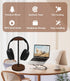 Headphone Holder Stand for Desk, Wood and Metal Headset Hanger Mount Hook Gaming Holder Desktop Earphone Artful Functional Craftsmanship Stand for...
