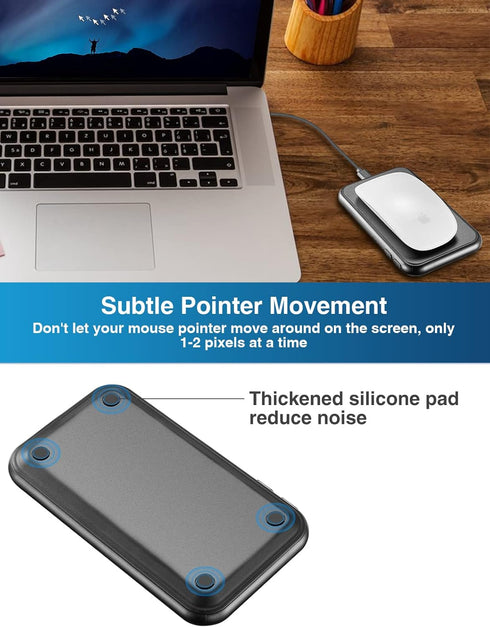 Ultra-Slim Mouse Jiggler,Undetectable Mouse Mover Device Shaker with Reasonable Micro-movement,Random interval,Interval Timer Adjustable,Gift Keep...