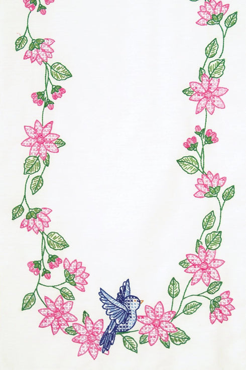 Jack Dempsey Table Runner Birds...