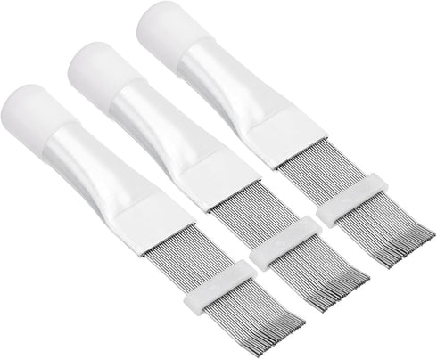 PATIKIL Air Conditioner Fin Comb, 3 Pack Stainless Steel AC Coil Cleaner Brush Fin Straightener Condenser Coil Repair Tool for Radiator Refrigerat...