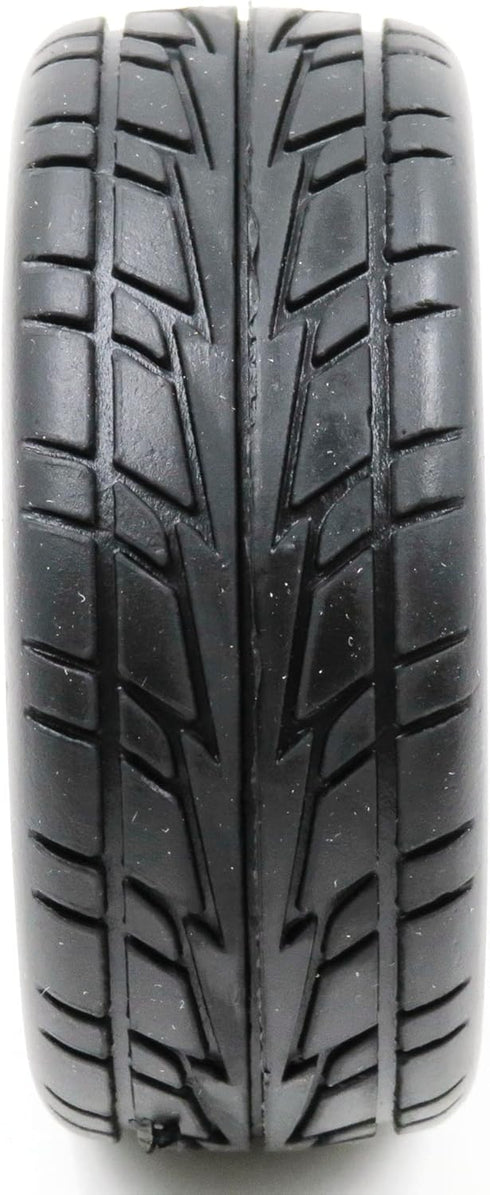 HOBBYSOUL 1/10 On Road Tires Arrows Soft Rubber Tyres Height 65mm fit 1/10 Traxxas HSP Tamiya HPI Kyosho RC On Road Run-flating Car, Pack of 4...