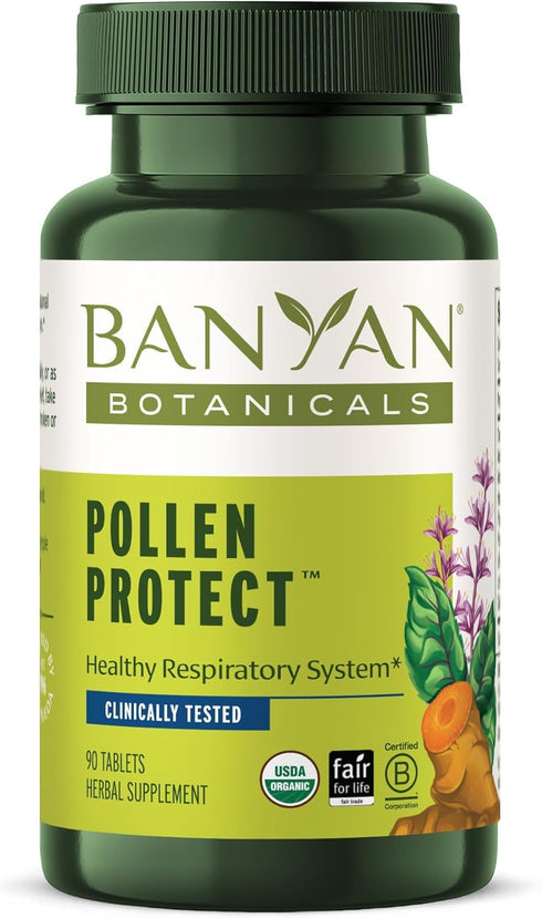 Banyan Botanicals Pollen Protect – Clinically Tested Organic Ayurvedic Supplement – Supports a Healthy Respiratory Response to Seasonal Irritants*...