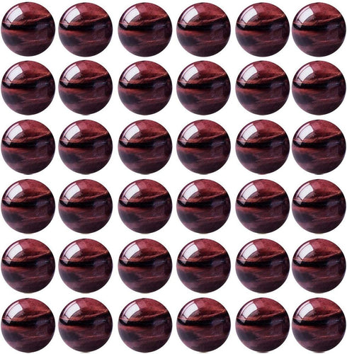 Natural Stone Beads 100pcs 6mm Red Tiger Eye Round Genuine Real Stone Beading Loose Gemstone Hole Size 1mm DIY Charm Smooth Beads for Bracelet Nec...